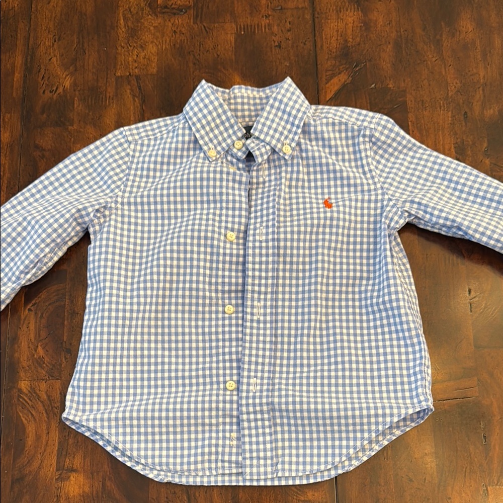 Blue Checkered Kids Shirt
